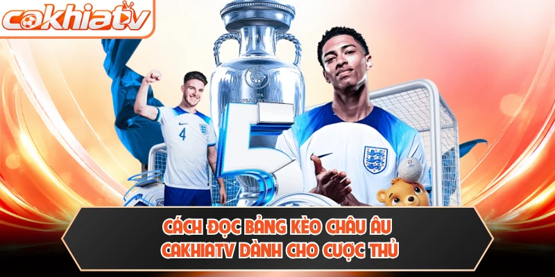 Cách đọc bảng kèo châu Âu CAKHIATV dành cho cược thủ