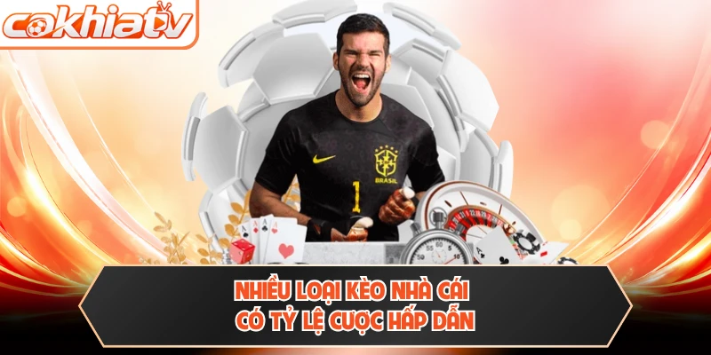 Nhiều loại kèo nhà cái có tỷ lệ cược hấp dẫn